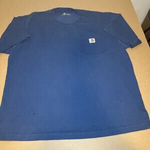 Carhartt K87-DES-L Short Sleeve Men's T-Shirt - Blue